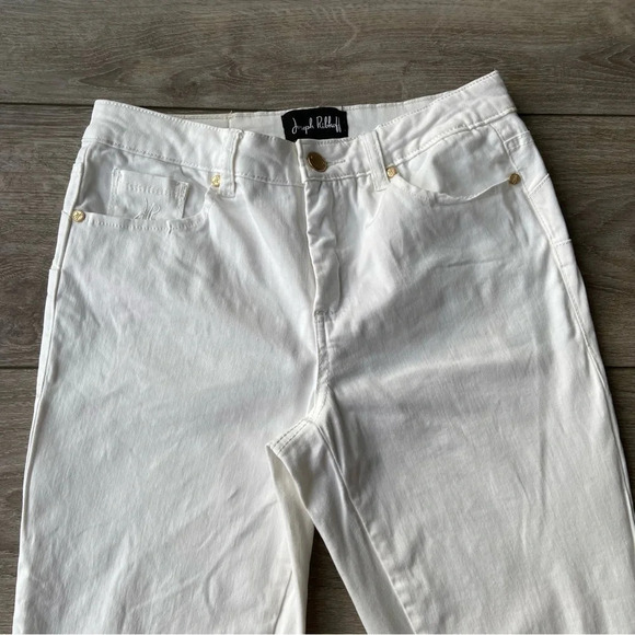 Joseph Ribkoff Embroidered Leg Jean - Picture 5 of 15